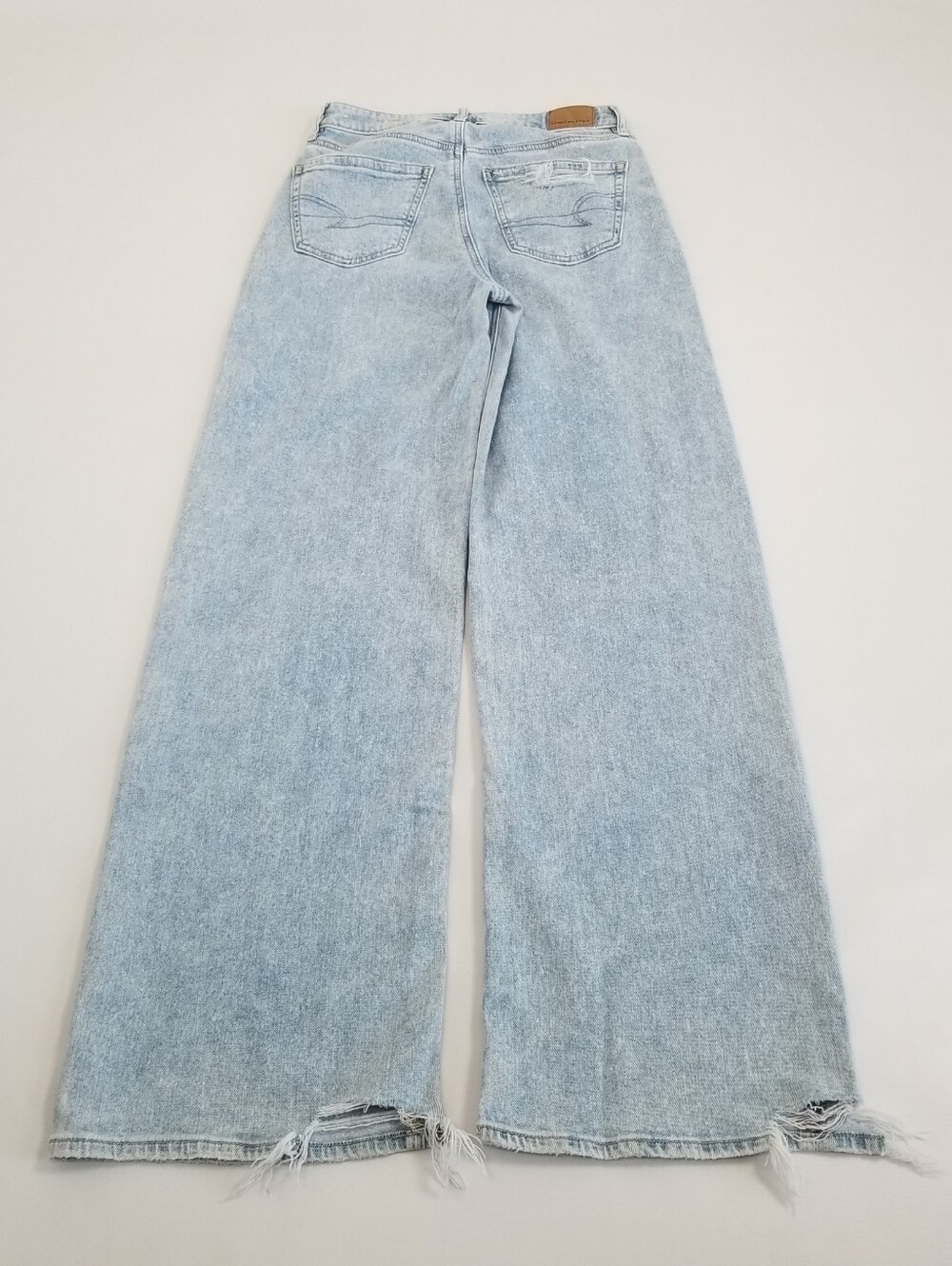 American Eagle Super High-Rise Baggy Wide Leg Jeans Size 00 - Picture 7 of 11
